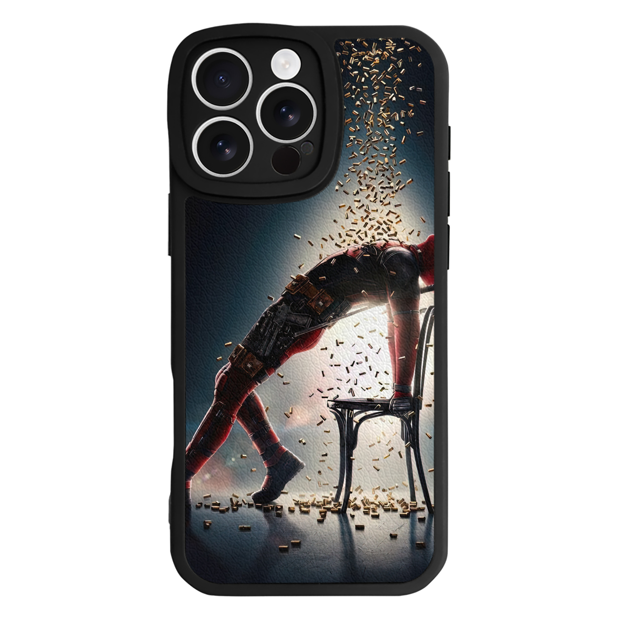 （画像用） Deadpool デッドプール 【iPhone 16シリーズ対応】シリコンスマホケース（レザー調） 材質：シリコン